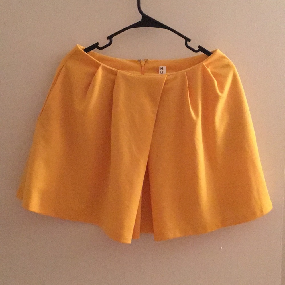 Beautiful marigold skirt with pleats